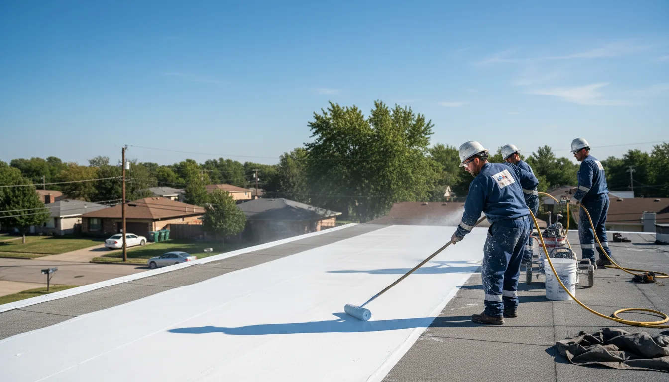 Commercial roof coating in Pitman, PA near me